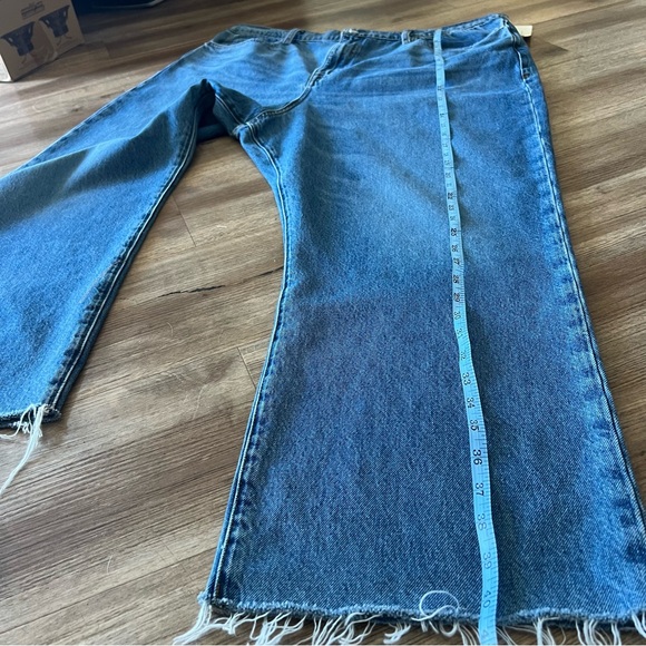 NWT Frame Le Jane Crop Raw Fray Hem Straight Jeans - Picture 13 of 15